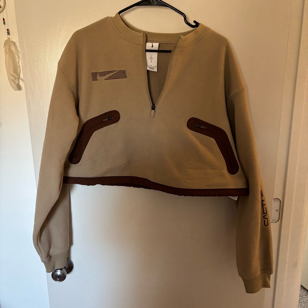 Nike x Cactus Jack Tan Sweater Crop